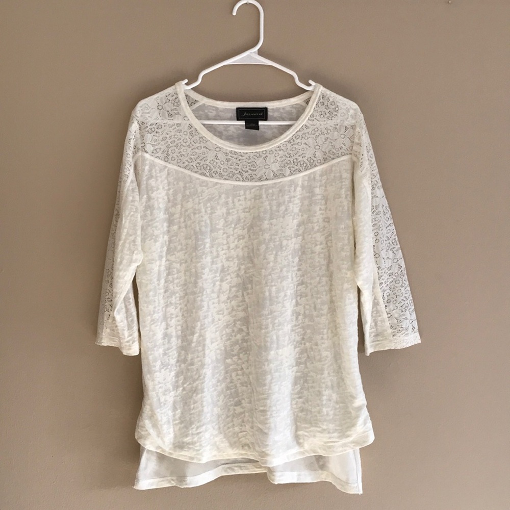 Lace 3/4 Sleeve Top